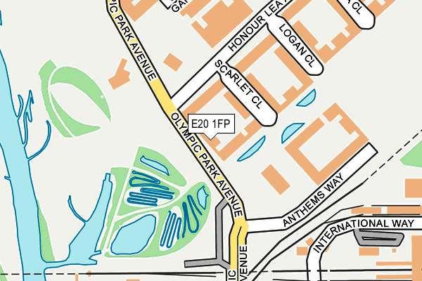 E20 1FP map - OS OpenMap – Local (Ordnance Survey)