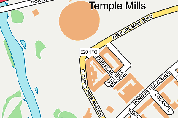 E20 1FQ map - OS OpenMap – Local (Ordnance Survey)