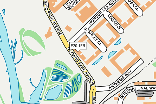 E20 1FR map - OS OpenMap – Local (Ordnance Survey)