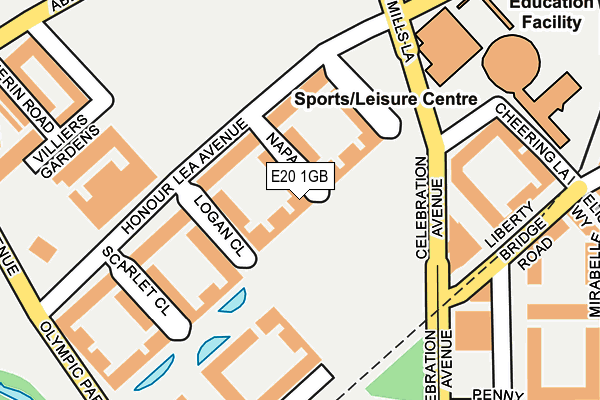 E20 1GB map - OS OpenMap – Local (Ordnance Survey)