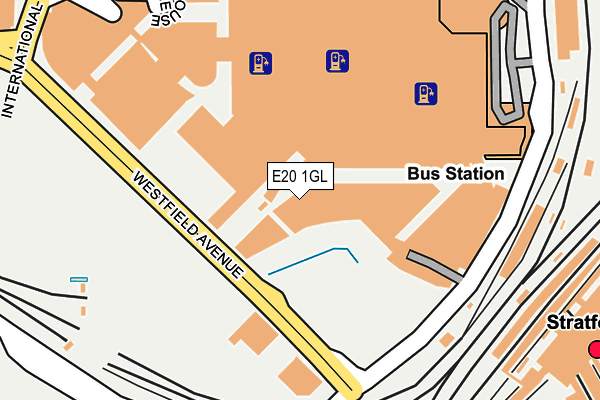 E20 1GL map - OS OpenMap – Local (Ordnance Survey)