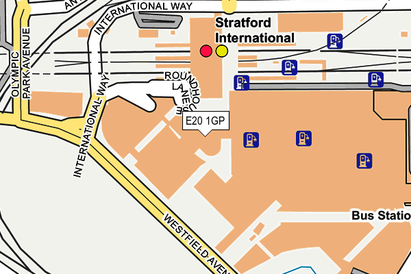 E20 1GP map - OS OpenMap – Local (Ordnance Survey)