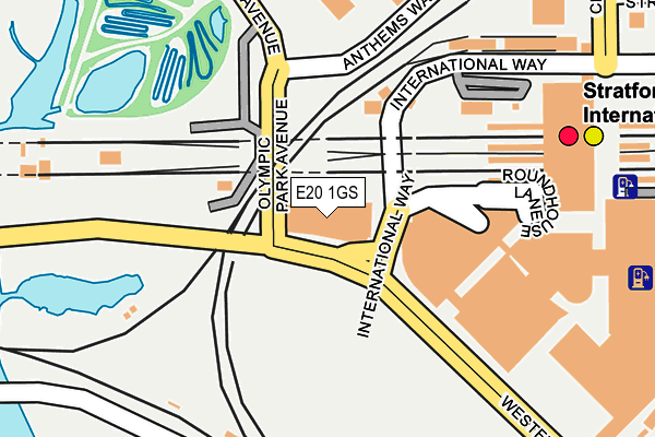 E20 1GS map - OS OpenMap – Local (Ordnance Survey)