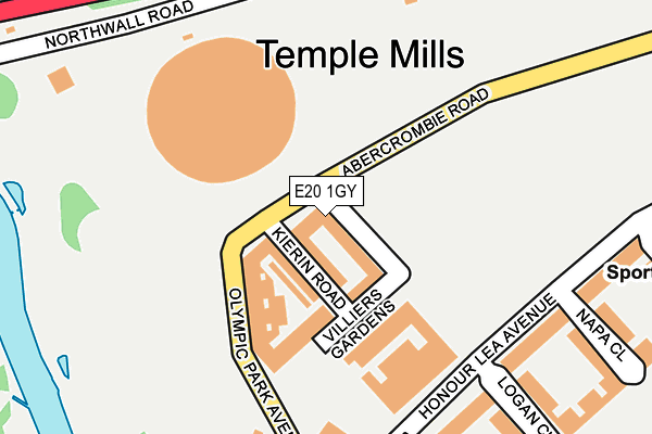 E20 1GY map - OS OpenMap – Local (Ordnance Survey)