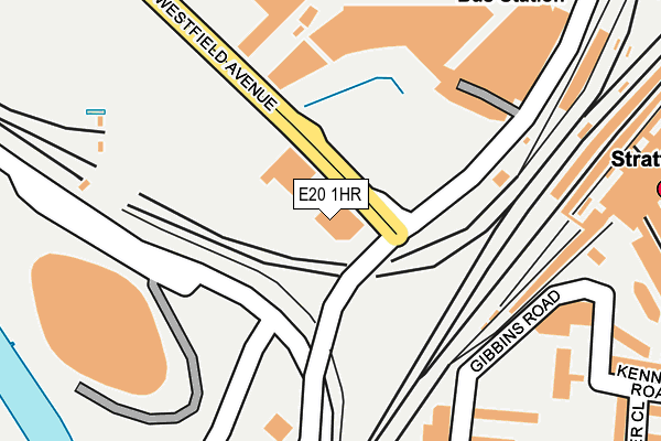 E20 1HR map - OS OpenMap – Local (Ordnance Survey)