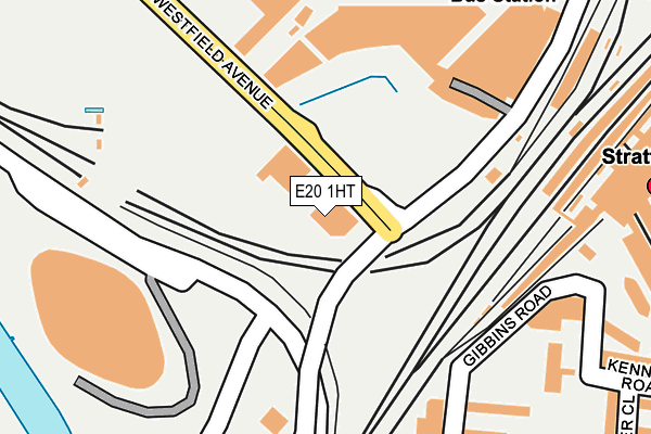 E20 1HT map - OS OpenMap – Local (Ordnance Survey)