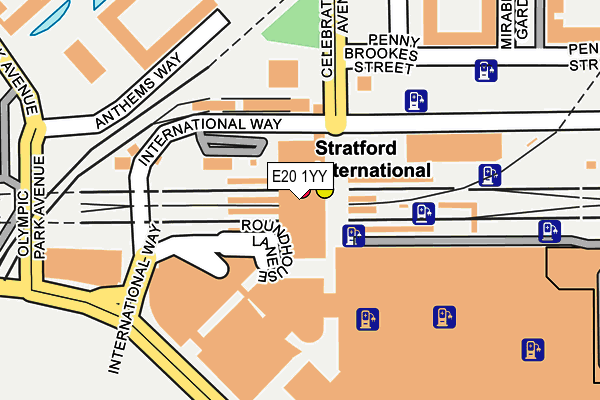 E20 1YY map - OS OpenMap – Local (Ordnance Survey)