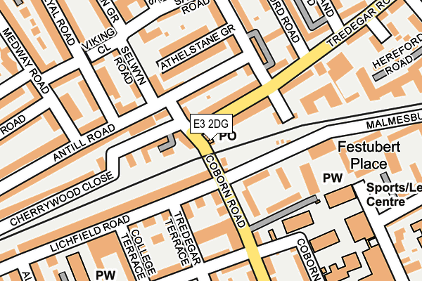 E3 2DG map - OS OpenMap – Local (Ordnance Survey)