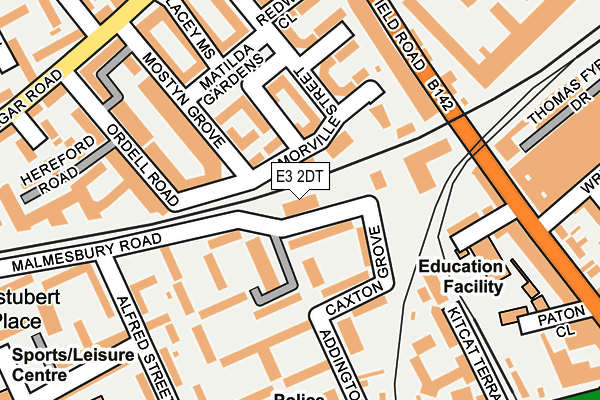 E3 2DT map - OS OpenMap – Local (Ordnance Survey)