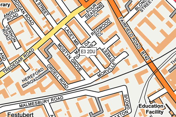 E3 2DU map - OS OpenMap – Local (Ordnance Survey)