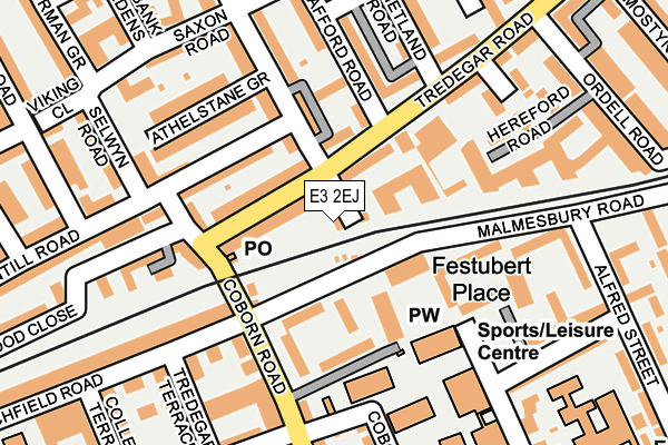E3 2EJ map - OS OpenMap – Local (Ordnance Survey)