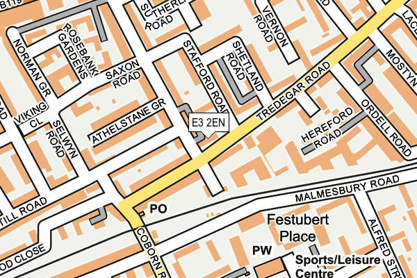 E3 2EN map - OS OpenMap – Local (Ordnance Survey)