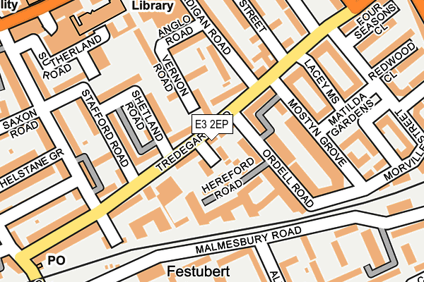 E3 2EP map - OS OpenMap – Local (Ordnance Survey)
