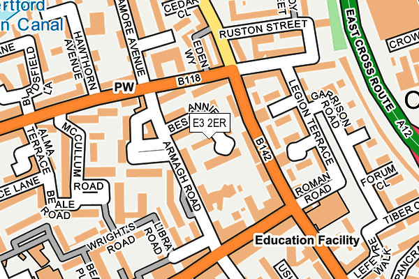 E3 2ER map - OS OpenMap – Local (Ordnance Survey)