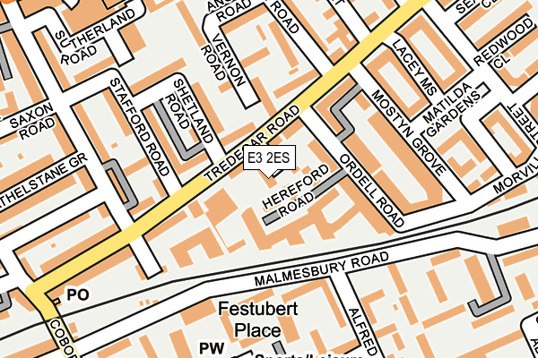 E3 2ES map - OS OpenMap – Local (Ordnance Survey)