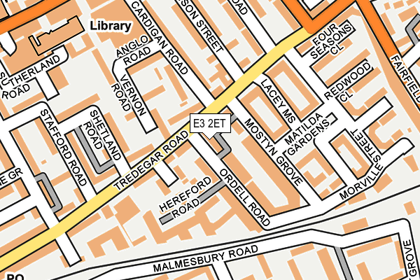 E3 2ET map - OS OpenMap – Local (Ordnance Survey)