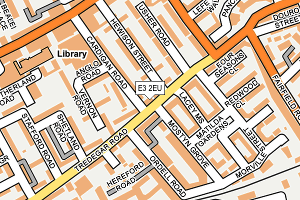 E3 2EU map - OS OpenMap – Local (Ordnance Survey)