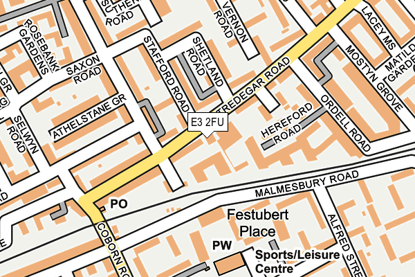 E3 2FU map - OS OpenMap – Local (Ordnance Survey)