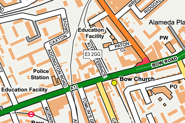 E3 2GG map - OS OpenMap – Local (Ordnance Survey)