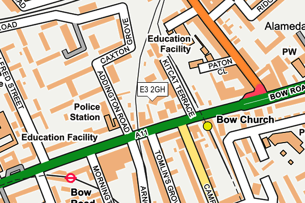 E3 2GH map - OS OpenMap – Local (Ordnance Survey)