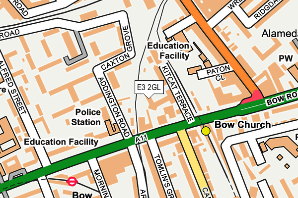 E3 2GL map - OS OpenMap – Local (Ordnance Survey)