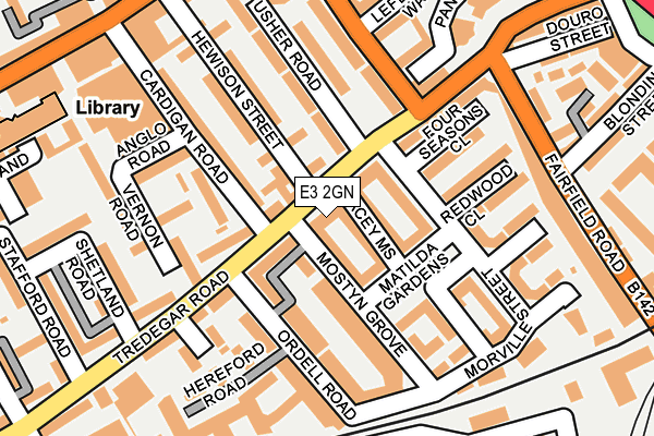 E3 2GN map - OS OpenMap – Local (Ordnance Survey)