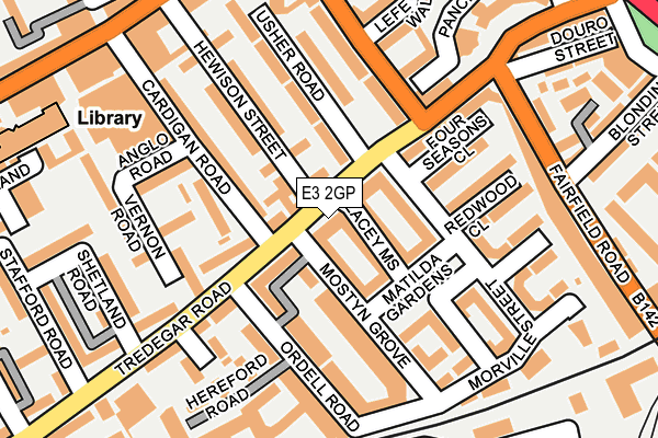 E3 2GP map - OS OpenMap – Local (Ordnance Survey)