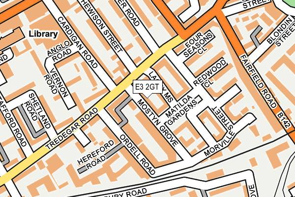 E3 2GT map - OS OpenMap – Local (Ordnance Survey)