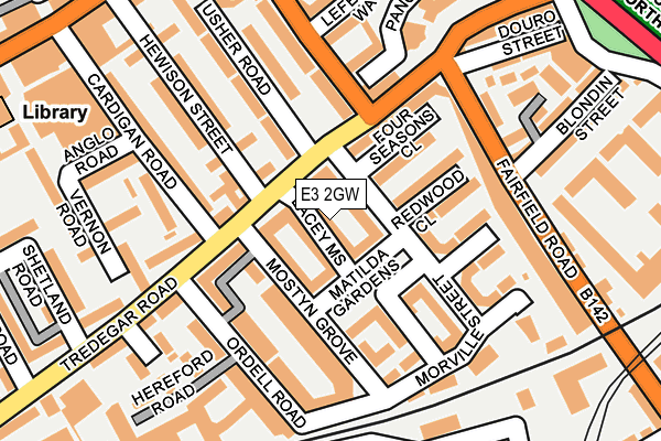 E3 2GW map - OS OpenMap – Local (Ordnance Survey)