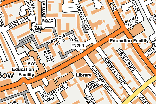 E3 2HR map - OS OpenMap – Local (Ordnance Survey)