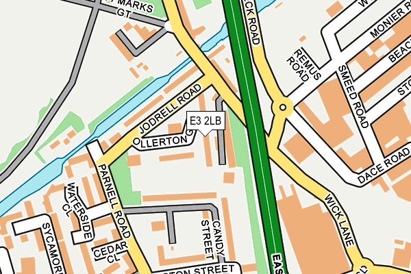 E3 2LB map - OS OpenMap – Local (Ordnance Survey)