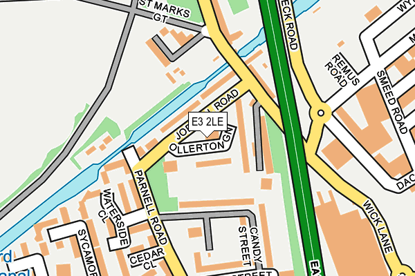 E3 2LE map - OS OpenMap – Local (Ordnance Survey)