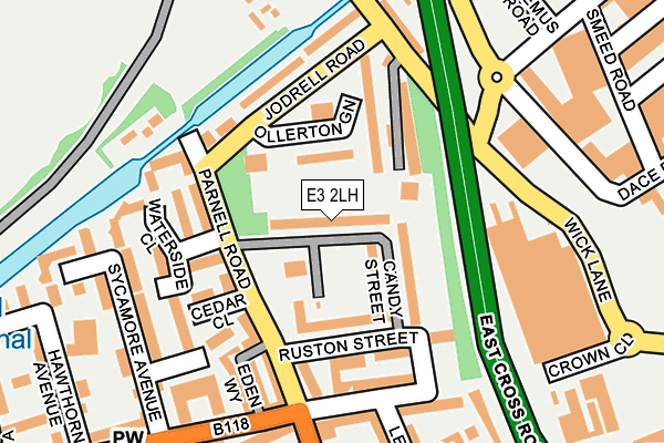 E3 2LH map - OS OpenMap – Local (Ordnance Survey)