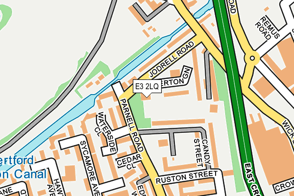 E3 2LQ map - OS OpenMap – Local (Ordnance Survey)