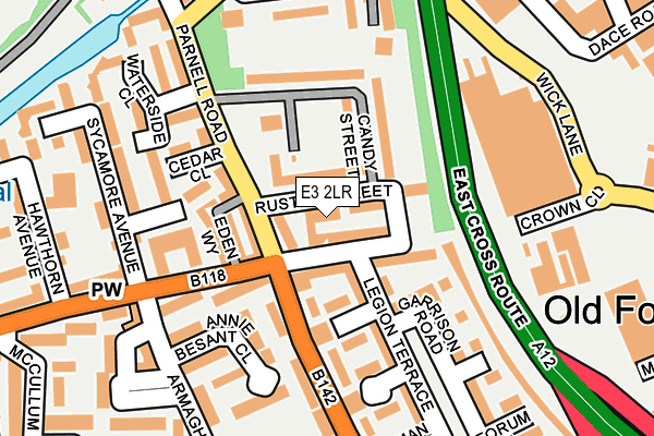 E3 2LR map - OS OpenMap – Local (Ordnance Survey)