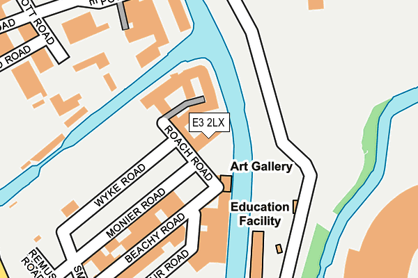 E3 2LX map - OS OpenMap – Local (Ordnance Survey)