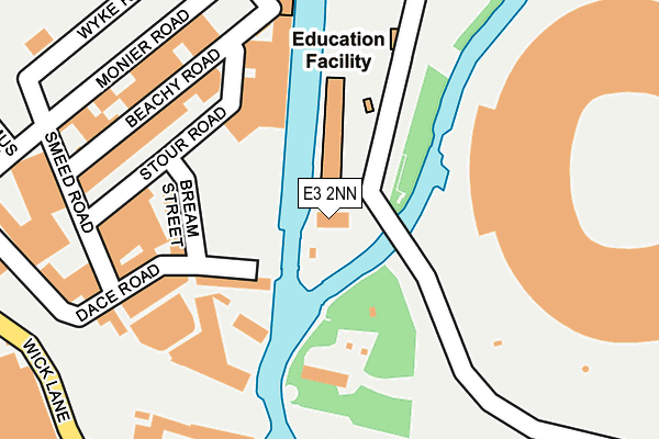 E3 2NN map - OS OpenMap – Local (Ordnance Survey)