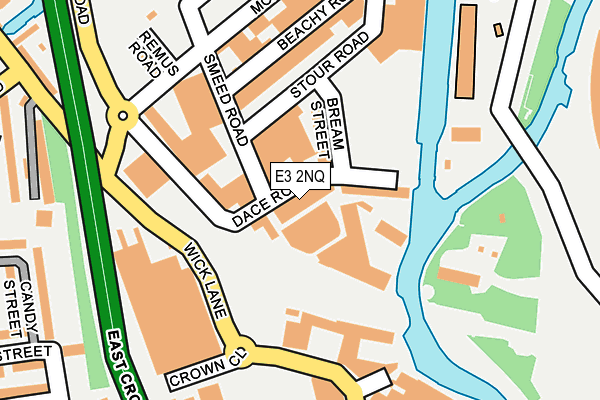 E3 2NQ map - OS OpenMap – Local (Ordnance Survey)