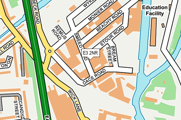E3 2NR map - OS OpenMap – Local (Ordnance Survey)