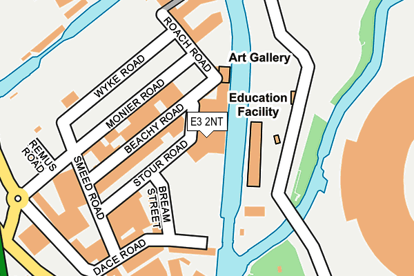 E3 2NT map - OS OpenMap – Local (Ordnance Survey)