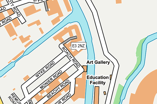 E3 2NZ map - OS OpenMap – Local (Ordnance Survey)