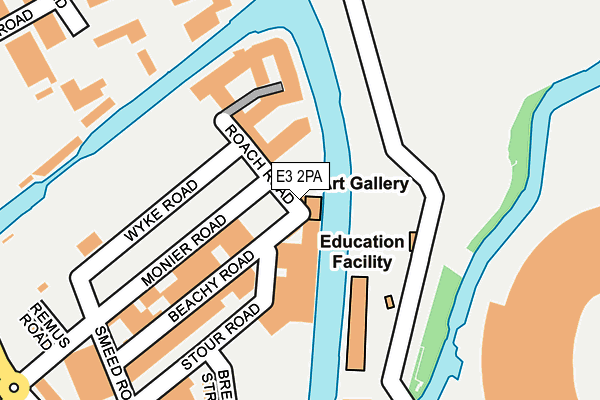E3 2PA map - OS OpenMap – Local (Ordnance Survey)