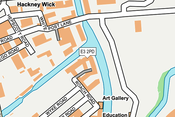 E3 2PD map - OS OpenMap – Local (Ordnance Survey)