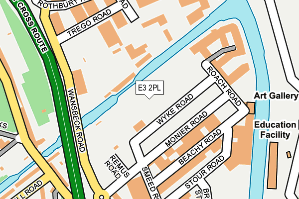 E3 2PL map - OS OpenMap – Local (Ordnance Survey)