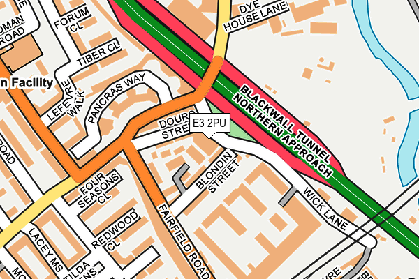 E3 2PU map - OS OpenMap – Local (Ordnance Survey)