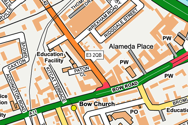 E3 2QB map - OS OpenMap – Local (Ordnance Survey)