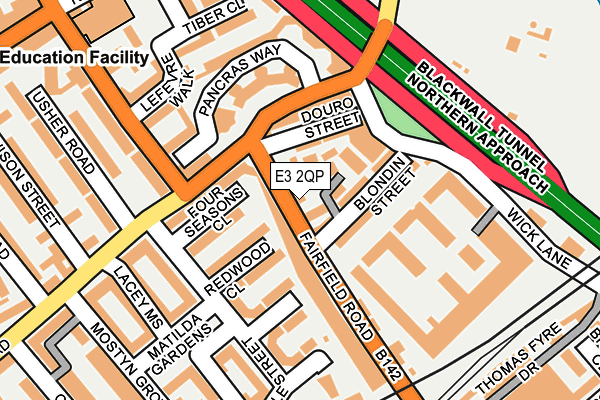 E3 2QP map - OS OpenMap – Local (Ordnance Survey)