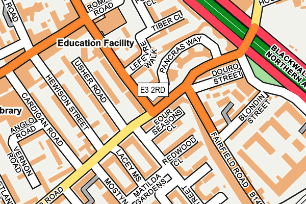 E3 2RD map - OS OpenMap – Local (Ordnance Survey)