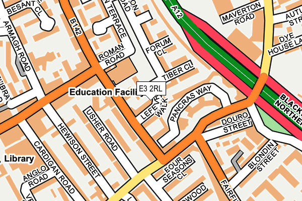 E3 2RL map - OS OpenMap – Local (Ordnance Survey)
