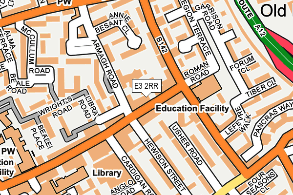 E3 2RR map - OS OpenMap – Local (Ordnance Survey)